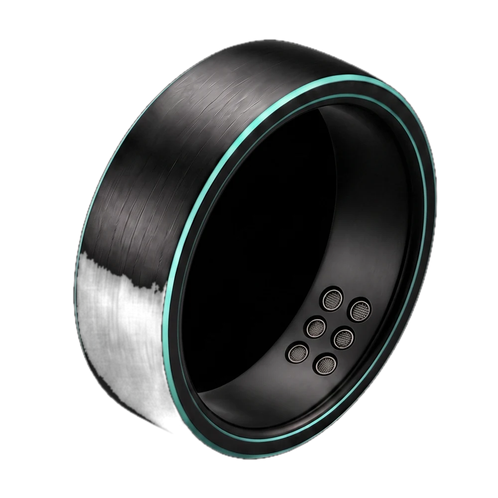 FIT Ring Aura in matte black titanium